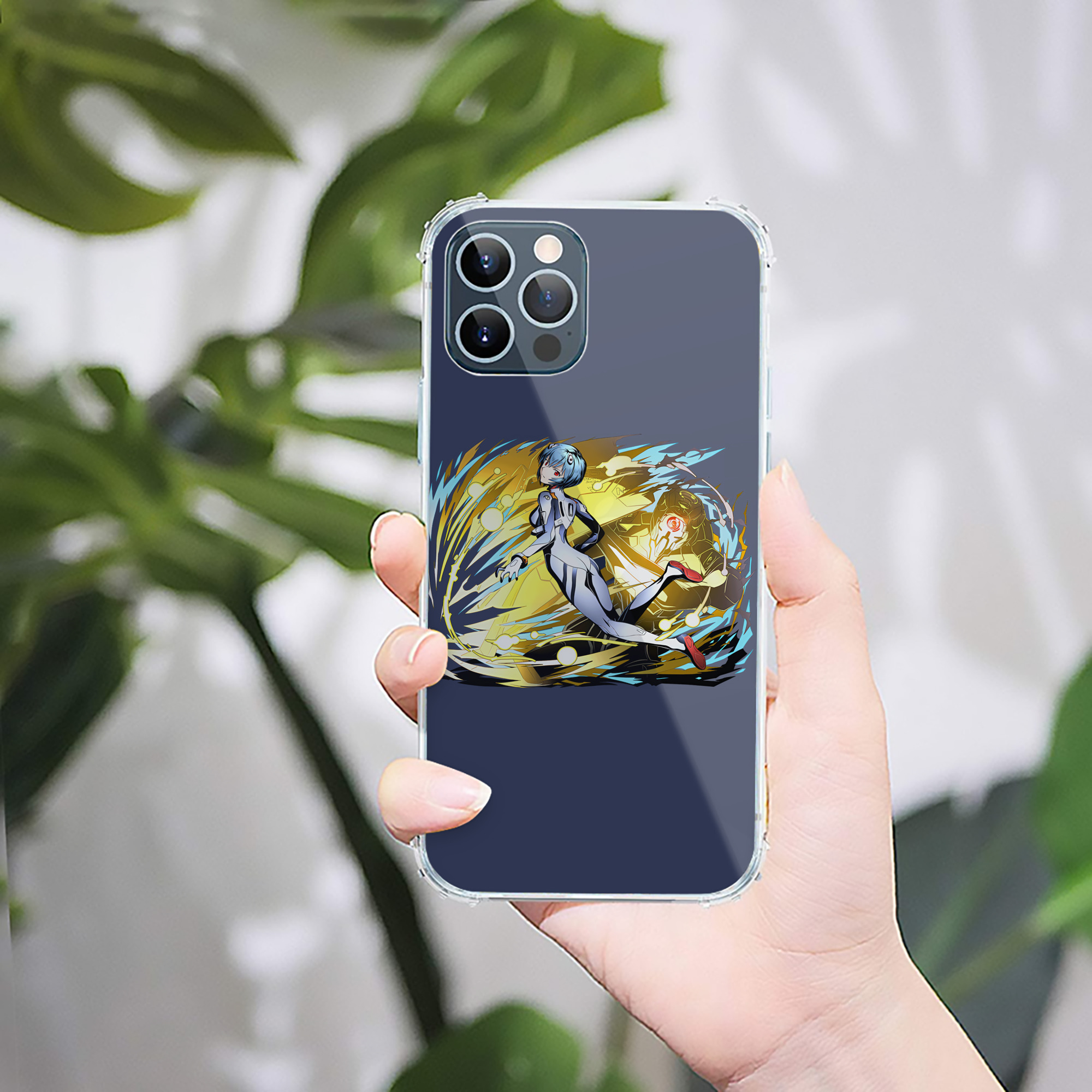 （画像用） EVA 新世紀エヴァンゲリオン 【iPhone 12シリーズ対応】透明スマホケース（クリアソフトケース）